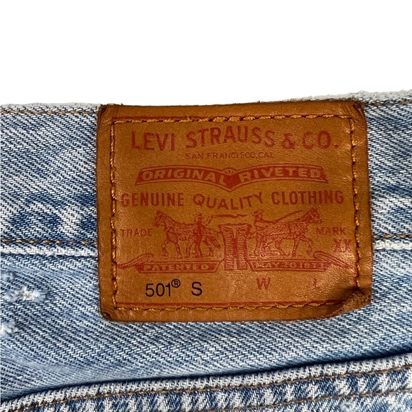 Levi’s 501 Skinny High Rise Snowflake Jeans Sz: 28W x 28L - Picture 7 of 16